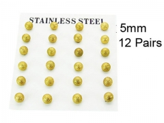 HY Stainless Steel 316L Ball Earrings-HY70E0565HMX