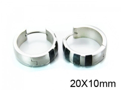 HY Stainless Steel 316L Huggie Hoop Earrings-HY05E1454HMZ