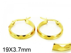 HY Stainless Steel 316L Snap Post Hoop Earrings-HY58E0830IT