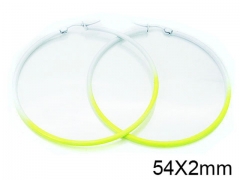 HY Stainless Steel 316L Snap Post Hoop Earrings-HY08E0085JX