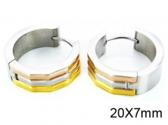 HY Stainless Steel 316L Huggie Hoop Earrings-HY05E1291HJZ