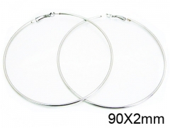 HY Stainless Steel 316L Snap Post Hoop Earrings-HY58E1040JL