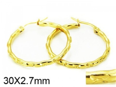 HY Stainless Steel 316L Hollow Hoop Earrings-HY58E0849IL