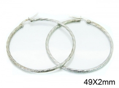 HY Stainless Steel 316L Snap Post Hoop Earrings-HY58E1193IE