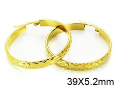 HY Stainless Steel 316L Snap Post Hoop Earrings-HY58E0750JR