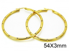 HY Stainless Steel 316L Snap Post Hoop Earrings-HY58E0517LD