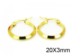 HY Stainless Steel 316L Snap Post Hoop Earrings-HY58E0843ID