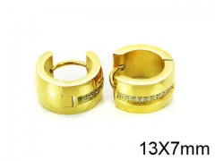 HY Stainless Steel 316L Huggie Hoop Earrings-HY05E1788HMW