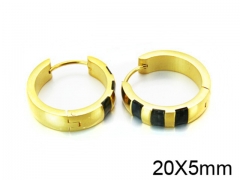 HY Stainless Steel 316L Huggie Hoop Earrings-HY05E1457HNS