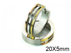 HY Stainless Steel 316L Huggie Hoop Earrings-HY05E1720HJW