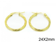 HY Stainless Steel 316L Snap Post Hoop Earrings-HY58E1198IL