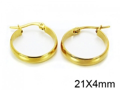 HY Stainless Steel 316L Crystal Hoop Earrings-HY58E0537JA