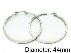 HY Stainless Steel 316L Snap Post Hoop Earrings-HY58E0644ID