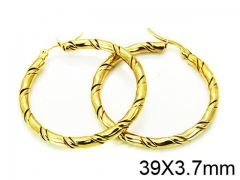 HY Stainless Steel 316L Snap Post Hoop Earrings-HY58E0869KL