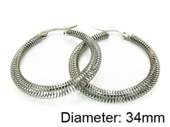 HY Stainless Steel 316L Hollow Hoop Earrings-HY58E0672J5