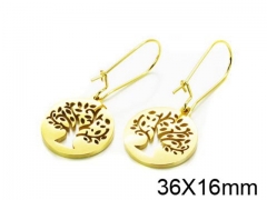 HY Stainless Steel 316L Drops Earrings-HY91E0540NT