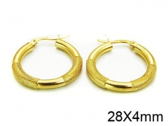 HY Stainless Steel 316L Hollow Hoop Earrings-HY21E0019OU