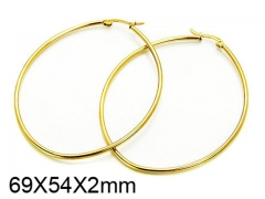 HY Stainless Steel 316L Snap Post Hoop Earrings-HY58E0780JT