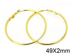 HY Stainless Steel 316L Snap Post Hoop Earrings-HY58E0882JR