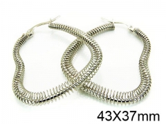 HY Stainless Steel 316L Hollow Hoop Earrings-HY58E0682JL