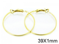 HY Stainless Steel 316L Snap Post Hoop Earrings-HY64E0362KL