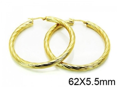 HY Stainless Steel 316L Hollow Hoop Earrings-HY58E0612OF