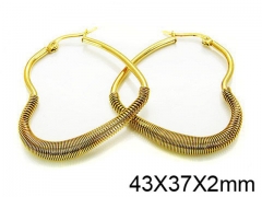 HY Stainless Steel 316L Hollow Hoop Earrings-HY58E0685KY