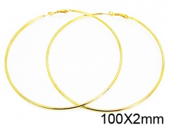 HY Stainless Steel 316L Snap Post Hoop Earrings-HY58E1039KL