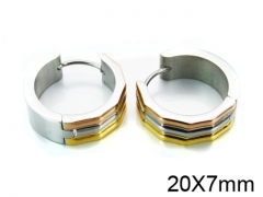 HY Stainless Steel 316L Huggie Hoop Earrings-HY05E1431HJQ