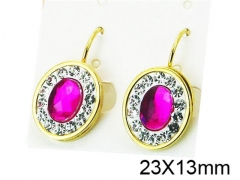 HY Stainless Steel 316L Drops Earrings-HY67E0149MT