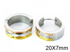 HY Stainless Steel 316L Huggie Hoop Earrings-HY05E1337HJZ