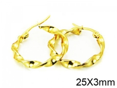 HY Stainless Steel 316L Hollow Hoop Earrings-HY58E0856IL