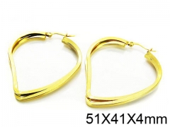 HY Stainless Steel 316L Snap Post Hoop Earrings-HY58E0782MA