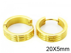 HY Stainless Steel 316L Huggie Hoop Earrings-HY05E1345HHZ