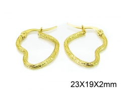 HY Stainless Steel 316L Snap Post Hoop Earrings-HY58E1207JW