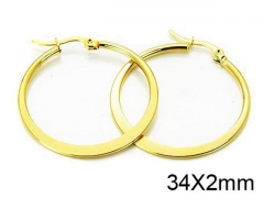 HY Stainless Steel 316L Snap Post Hoop Earrings-HY21E0069HL