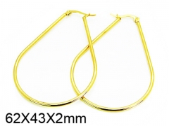 HY Stainless Steel 316L Snap Post Hoop Earrings-HY58E1054IL