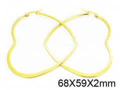 HY Stainless Steel 316L Snap Post Hoop Earrings-HY58E1045JZ