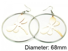 HY Stainless Steel 316L Drops Earrings-HY64E0139HJQ