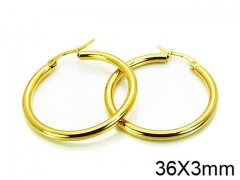 HY Stainless Steel 316L Snap Post Hoop Earrings-HY58E0729JE