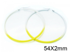 HY Stainless Steel 316L Snap Post Hoop Earrings-HY08E0086JZ