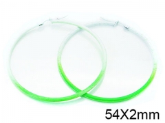 HY Stainless Steel 316L Snap Post Hoop Earrings-HY08E0084JC