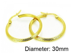 HY Stainless Steel 316L Snap Post Hoop Earrings-HY64E0186KB