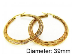 HY Stainless Steel 316L Hollow Hoop Earrings-HY58E0671KQ