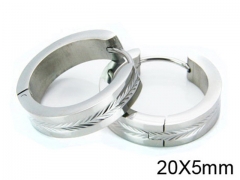 HY Stainless Steel 316L Huggie Hoop Earrings-HY05E1342PZ