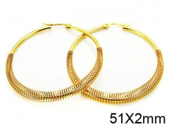 HY Stainless Steel 316L Hollow Hoop Earrings-HY58E0678KW