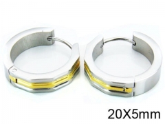 HY Stainless Steel 316L Huggie Hoop Earrings-HY05E1286HIZ