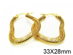 HY Stainless Steel 316L Hollow Hoop Earrings-HY58E0683KR