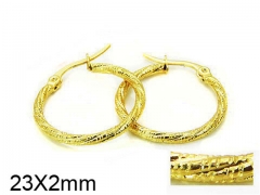 HY Stainless Steel 316L Hollow Hoop Earrings-HY58E0859IQ