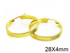 HY Stainless Steel 316L Snap Post Hoop Earrings-HY58E0795IL